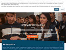 Tablet Screenshot of etac.edu.mx