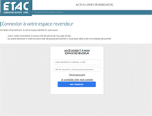 Tablet Screenshot of espace-distributeur.etac.fr