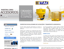 Tablet Screenshot of etac.cl